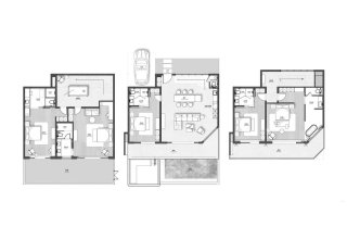 Планировка виллы 3 спальни в ЖК Vanya Sicily Sea View Villa № 11010