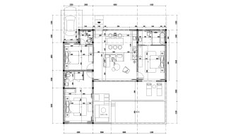 Планировка виллы 3 спальни в ЖК Vanya Sicily Sea View Villa № 11007